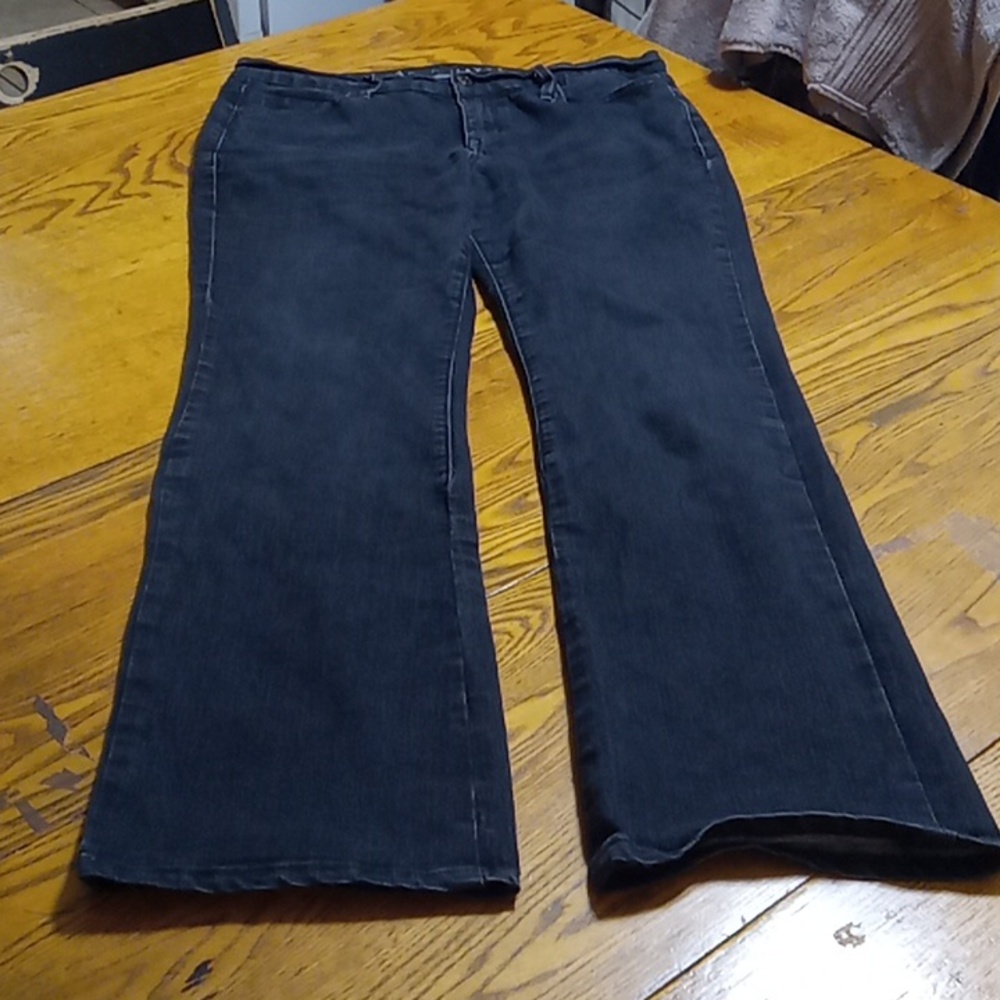 OLD NAVY Womens Jeans 10 Pants PREOWNED Used Black FADED Casual Work Outing